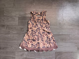 Sleeveless khaki camo scallop kids girls athletic dresses