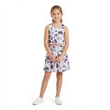 Sleeveless ghost bat kids girls Halloween active wear set
