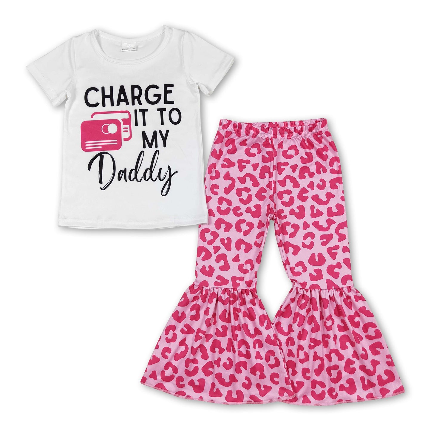 Charge it to my daddy leopard pants girls clothes