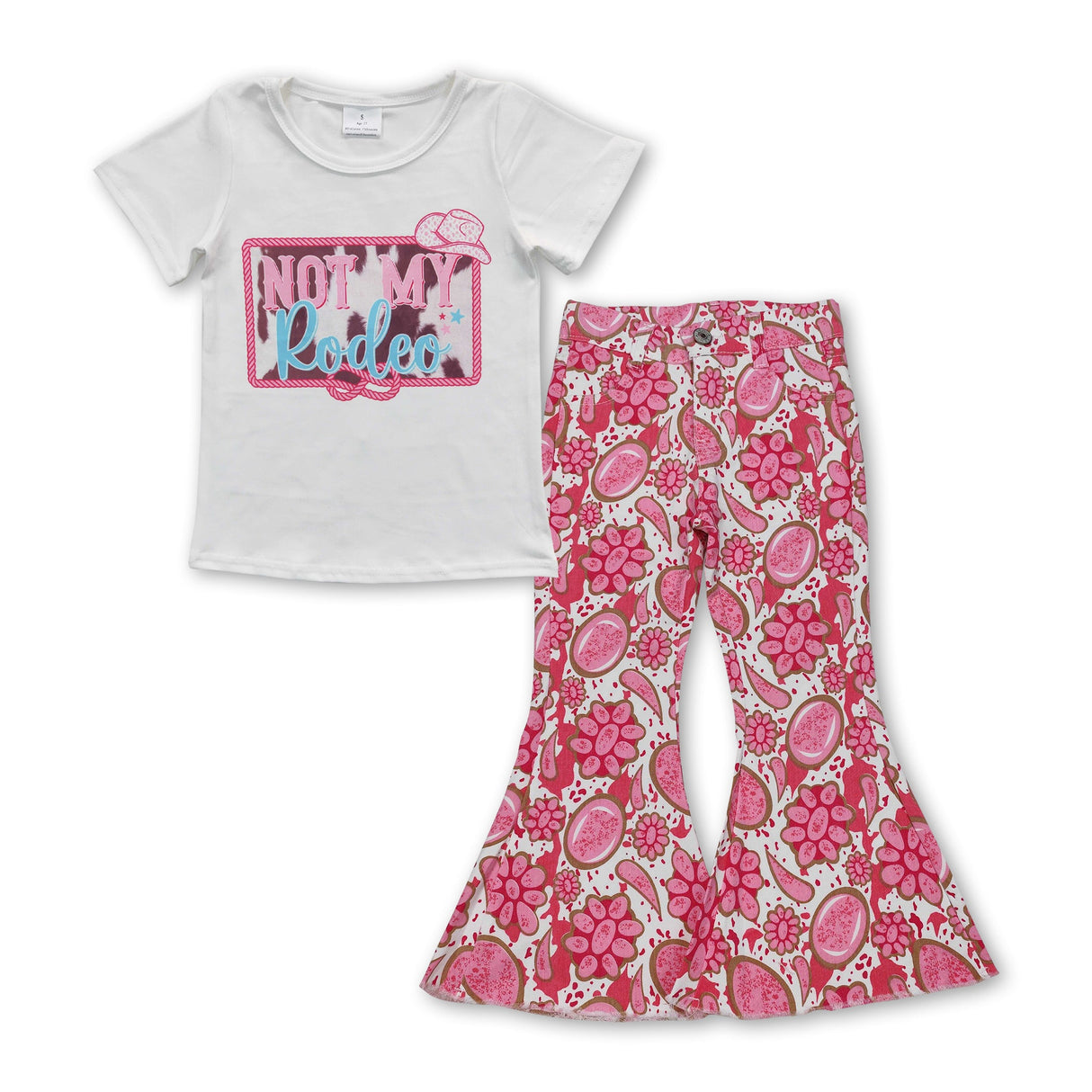 Not my rodeo concho jeans western girls clothes
