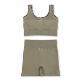 Sleeveless bottomland camo thick fabric adult women activewear