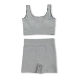 Sleeveless grey camo thick fabric adult women activewear