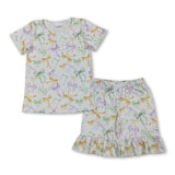 purple yellow green bows top bow girls mardi gras clothes