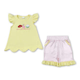 You've got a friend in me embroidery scallop girls outfit