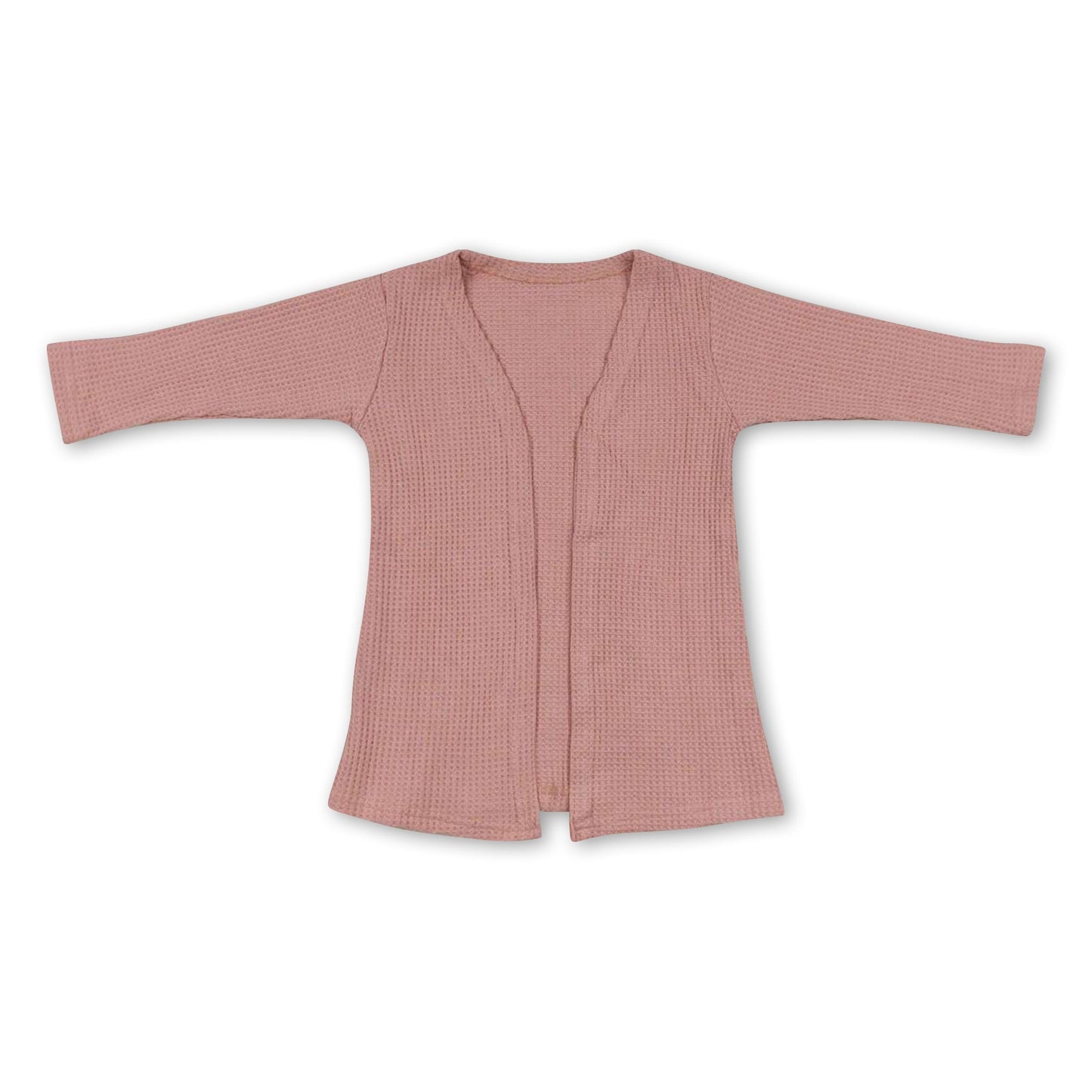 Pink long sleeves kids girls fall cardigan