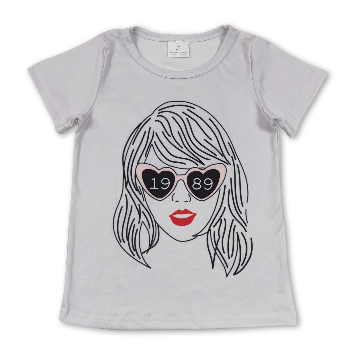 Short sleeves singer kids girls summer shirt