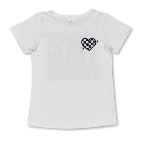 Floral tiny teenager short sleeves girls shirt