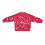 Pink candy cane kids girls Christmas sweater