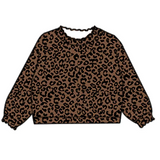 Long sleeves leopard baby girls shirt