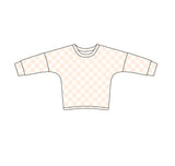 Long sleeves plaid baby girls shirt