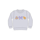 Long sleeves kids girls team cheer shirt