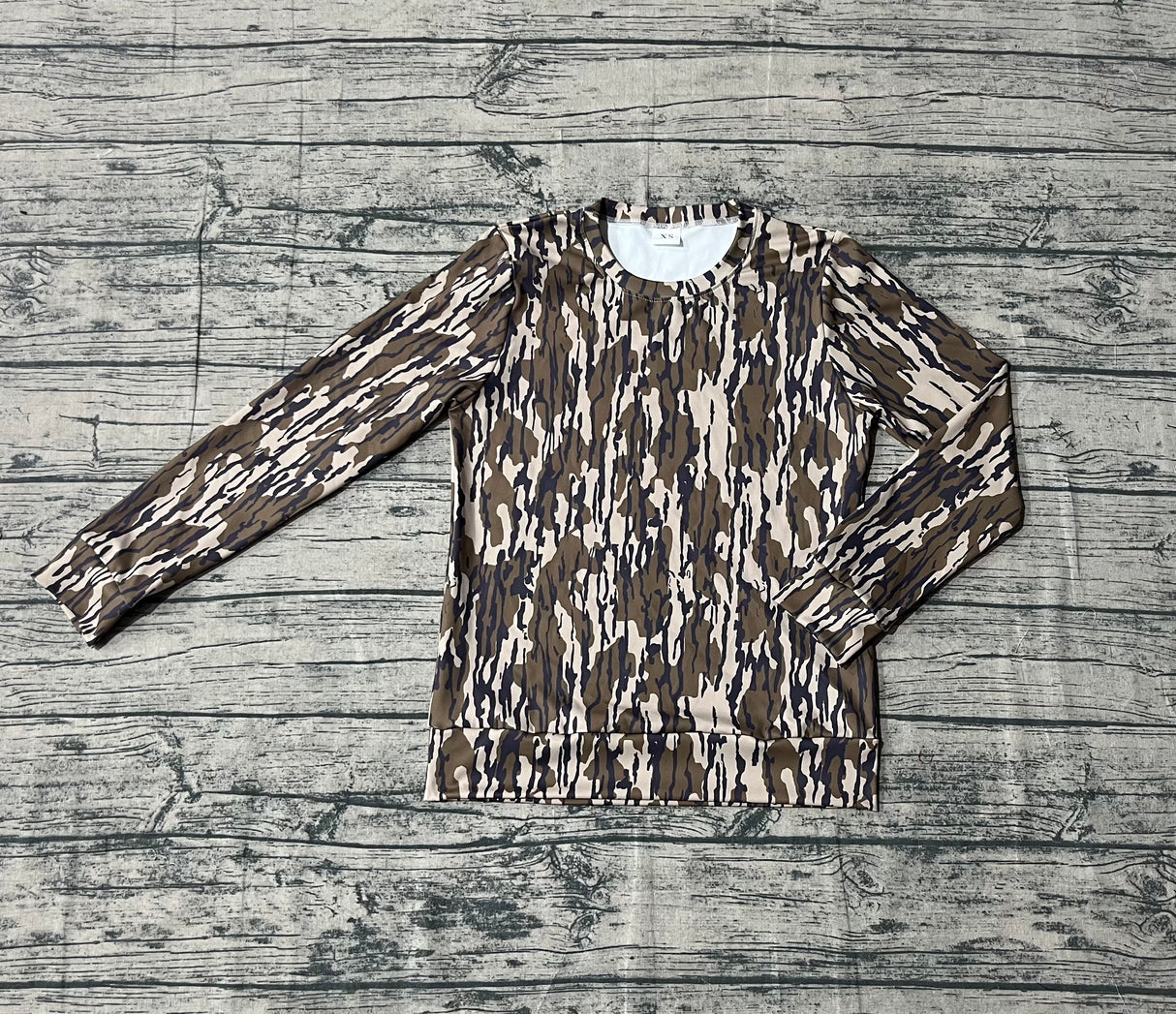 Long sleeves camo hunting adult women shirt