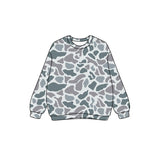 Long sleeves grey camo hunting adult women shirt