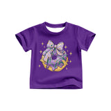 Short sleeves purple snack kids girls summer top