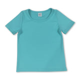 Short sleeves aqua kids girls summer yoga active top