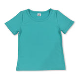 Short sleeves mint kids girls summer yoga active top