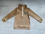 Camo long sleeves duck kids pocket zipper pullover
