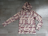Long sleeves camo pocket adult women zipper hoodie