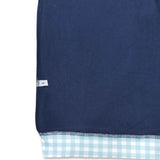 Long sleeves plaid navy adult women sweatshirt