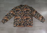 Long sleeves brown camo adult women active top