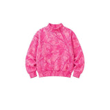 Long sleeves pink leaves camo adult women fall shirt