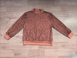 Long sleeves leopard adult women fall top