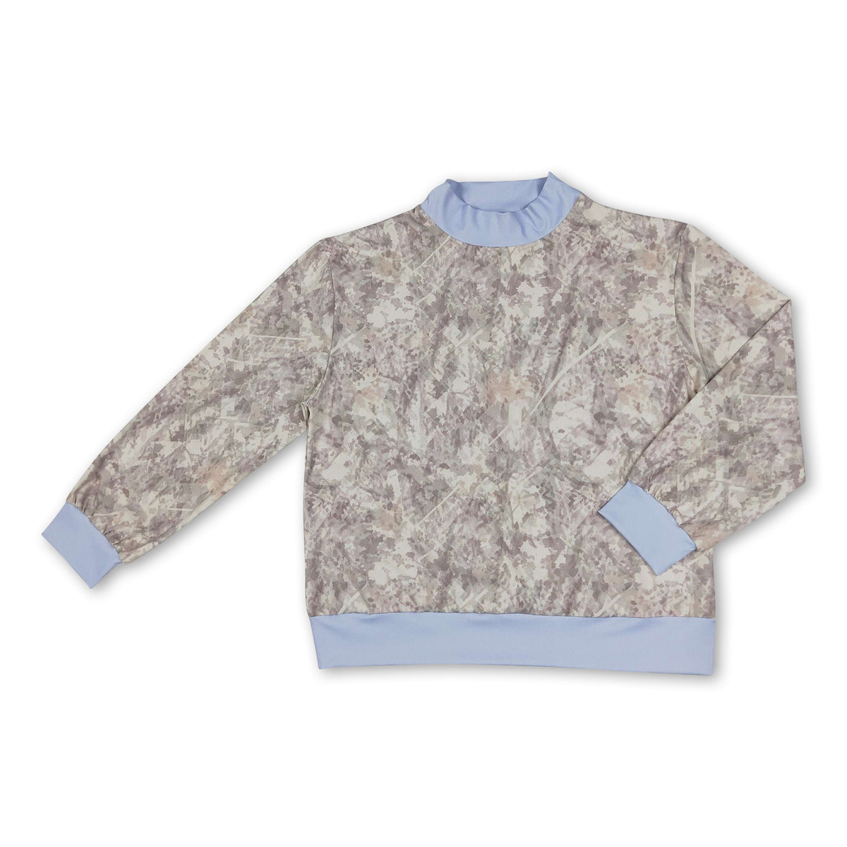 Long sleeves leaves camo adult women active top