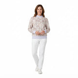 Long sleeves leaves camo adult women active top