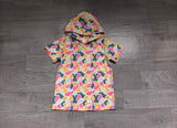 Short sleeves orange rabbit baby kids Easter hoodie