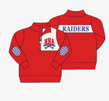 Moq 5 pcs H H A red long sleeves kids team pullover