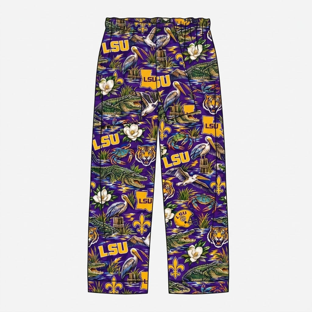 MOQ 5 pcs tiger floral adult women team pants