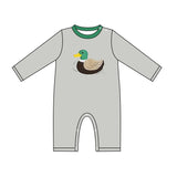 Long sleeves duck baby boy romper