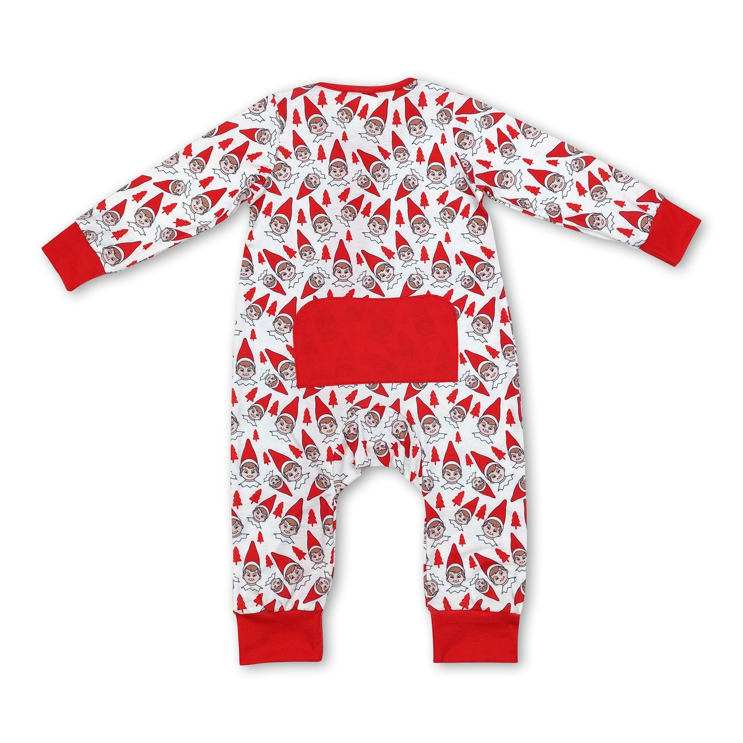 Red hat Christmas tree baby kids zipper sleeper