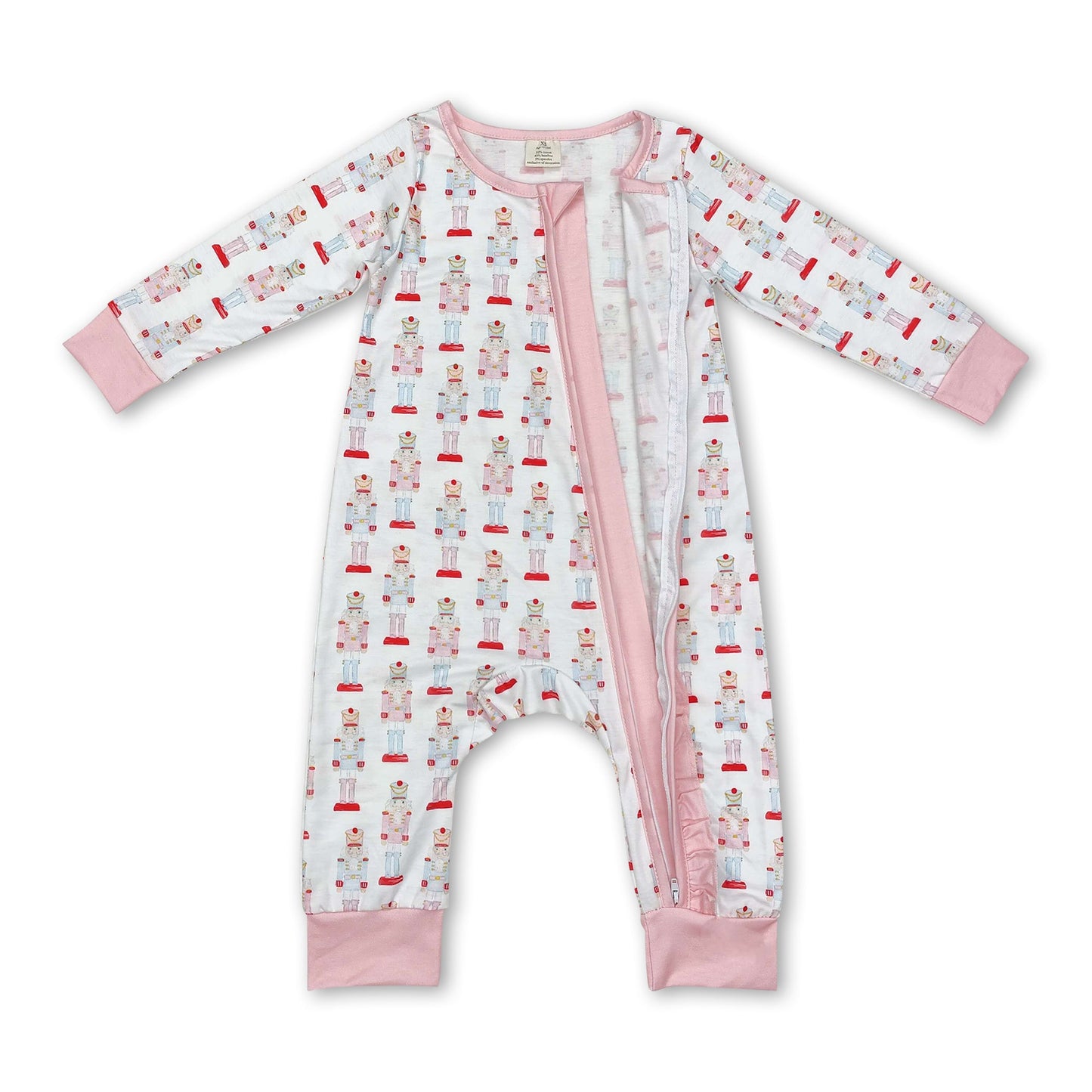 Pink king ballet baby girls Christmas romper