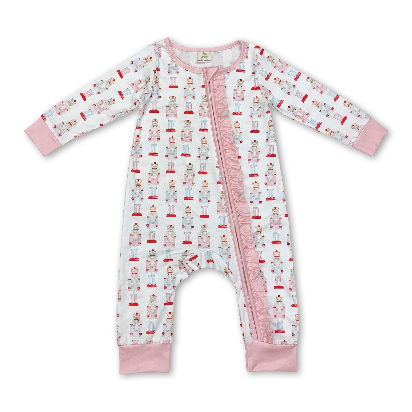 Pink king ballet baby girls Christmas romper