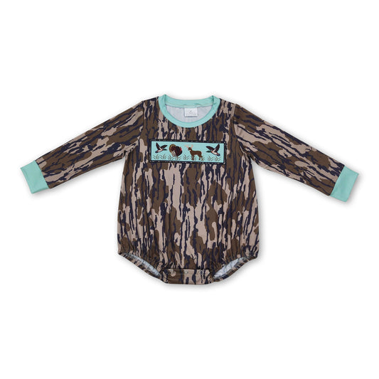 Duck turkey deer bottomland baby boy hunting romper