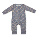 Long sleeves daisy baby girls zipper sleeper