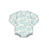 Light blue long sleeves smile baby kids romper