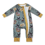 Gone hunting duck deer turkey baby boy zipper romper