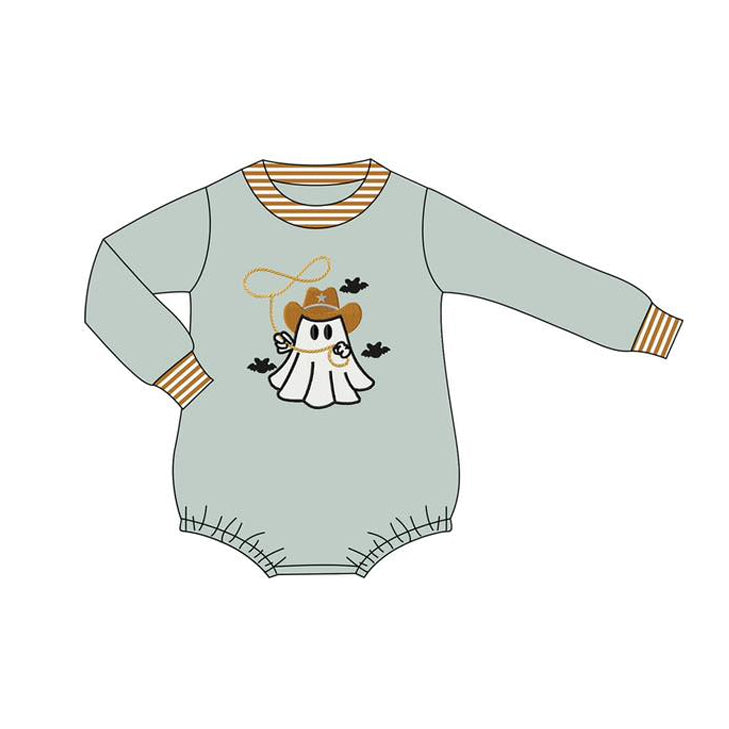 Long sleeves ghost baby kids Halloween romper