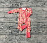 long sleeves western boots stars baby romper
