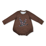 Long sleeves camo duck baby kids romper