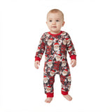 Red long sleeves ho ho ho santa baby Christmas romper