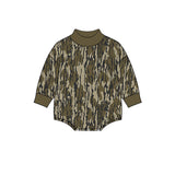 Long sleeves olive camo baby kids fall romper