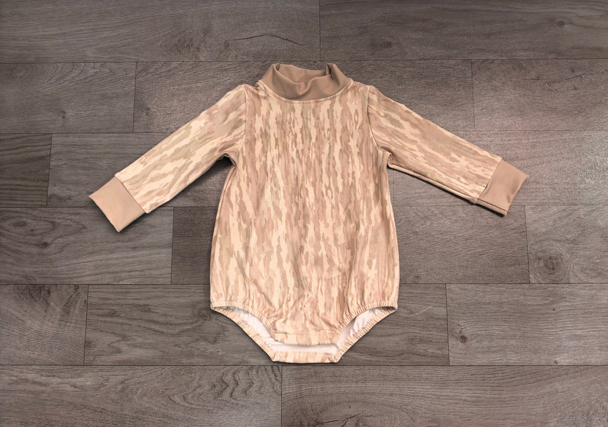 Long sleeves camo baby boy fall active romper