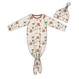 Long sleeves pig cow farm infant baby gown