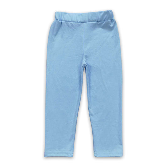 Aqua cotton baby girls leggings