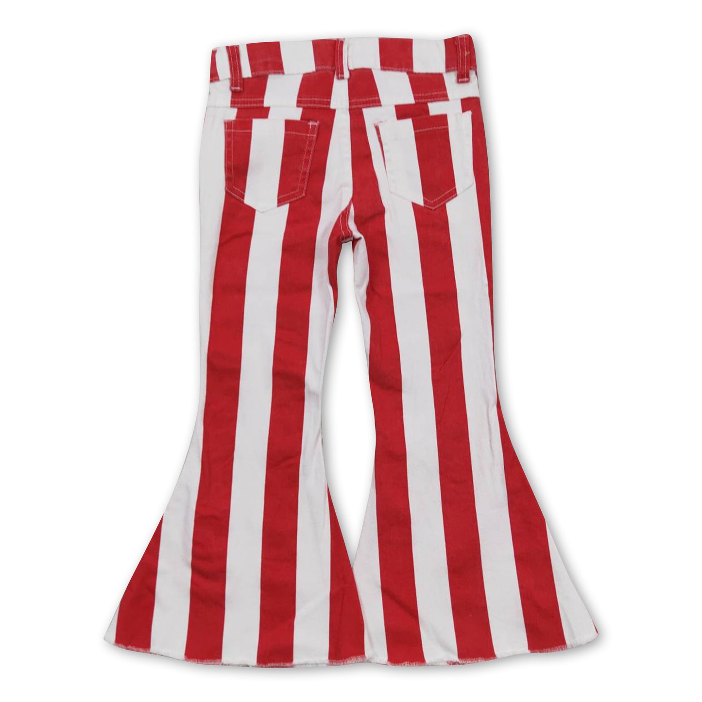 Red stripe pants kids girls Christmas jeans