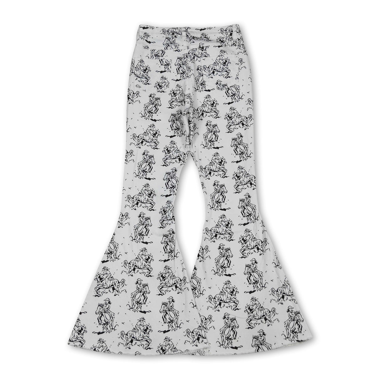Horse rodeo western women denim pants adult jeans