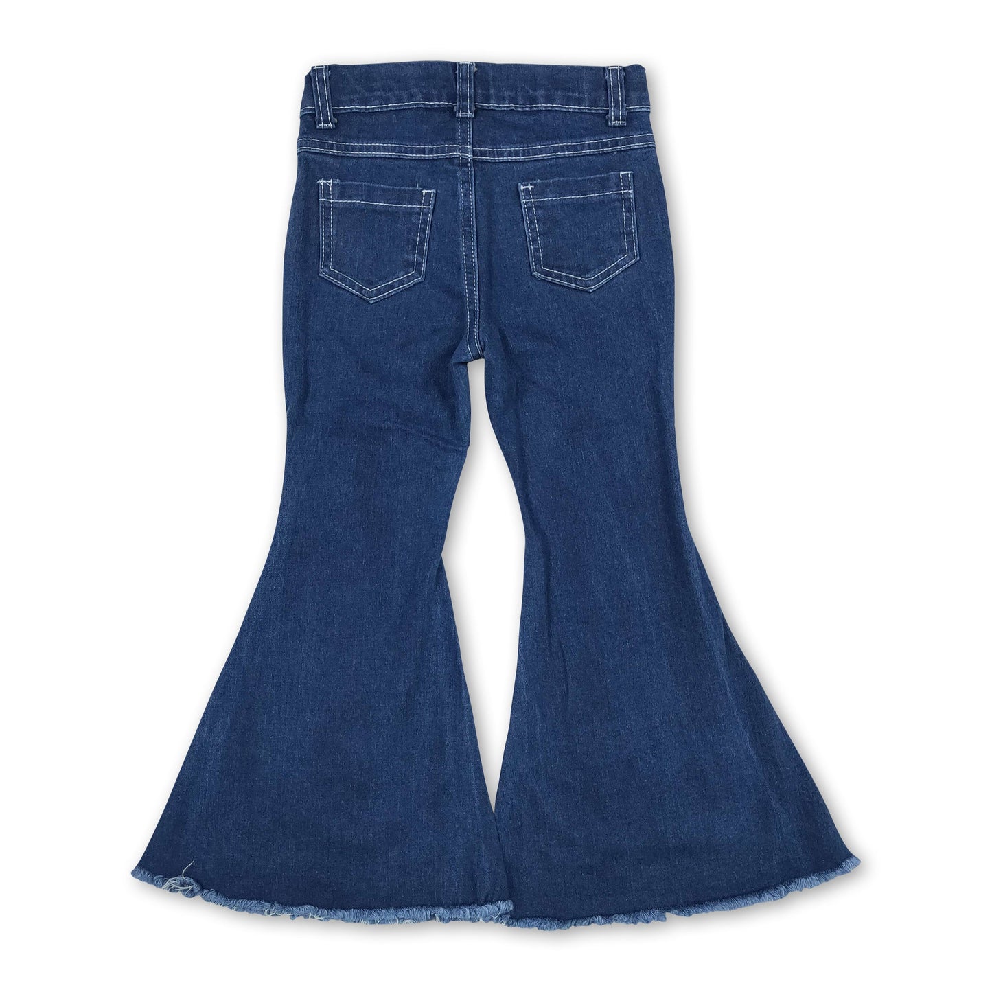 Blue flare jeans girls denim pants